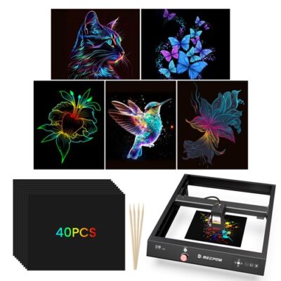 120pcs Mecpow Scratch Paper Art Set