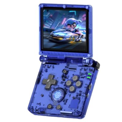 ANBERNIC RG35XXSP Flip Game Console 64GB 5000 Games Blue