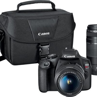 Canon - EOS Rebel T7 DSLR Video Two Lens Kit with EF-S 18-55mm and EF 75-300mm Lenses