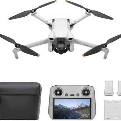 DJI - Mini 3 Fly More Combo Drone and Remote Control with Built-in Screen (DJI RC) - Gray