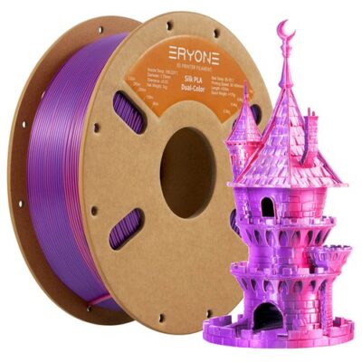 ERYONE Dual Color Silk PLA Filament Orange Red & Purple