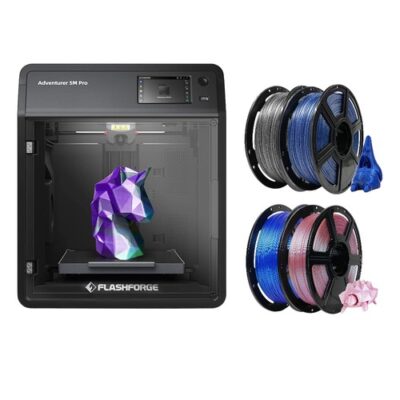 Flashforge Adventurer 5M Pro 3D Printer + 4kg Multicolor PLA Filaments