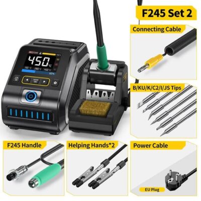 FNIRSI DWS-200 F245 Premium 200W Soldering Iron Station Kit