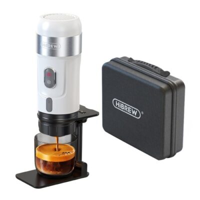 HiBREW H4A 80W Portable Car Coffee Machine with Stand White