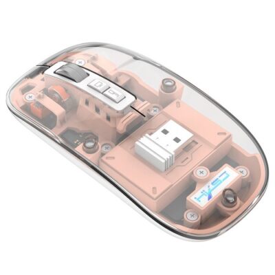 HXSJ T900 2.4G & Bluetooth Wireless Mouse Pink