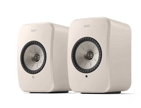 KEF - LSXII LT Wireless Speakers (Pair) - Stone White