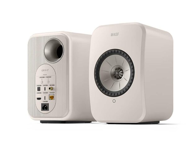 KEF - LSXII LT Wireless Speakers (Pair) - Stone White