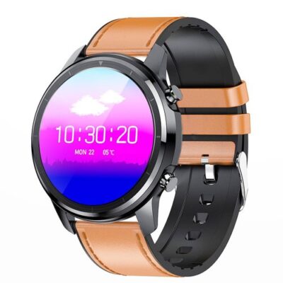 LEMFO LF26 Smartwatch Full Touch Stainless Steel - Black Brown