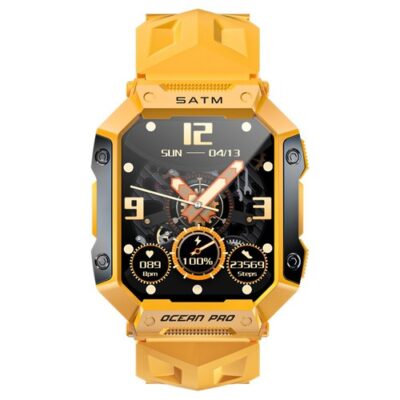 LOKMAT OCEAN PRO Smartwatch 1.85 inch Full Touch Screen Yellow