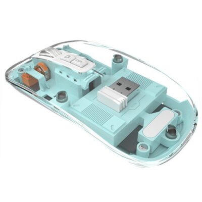 M033 Transparent Wireless Mouse Blue