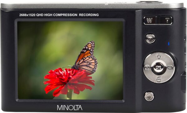 Minolta - MND20 44.0 Megapixel Digital Camera - Black