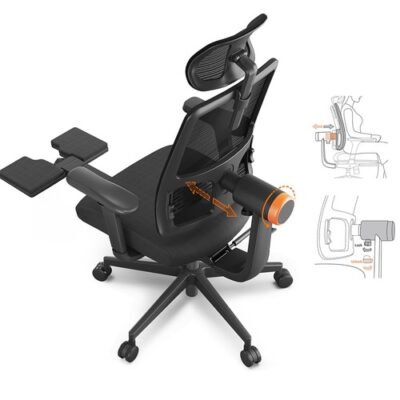 NEWTRAL MagicH-BP Ergonomic Chair with Footrest Black