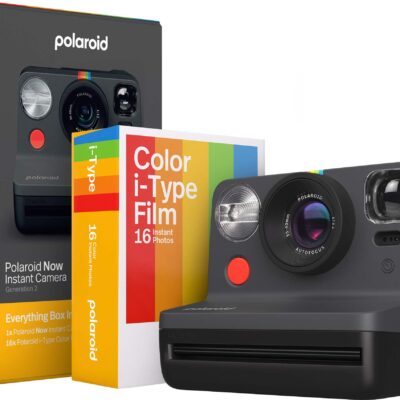 Polaroid - Now Instant Film Camera Bundle Generation 2 - Black