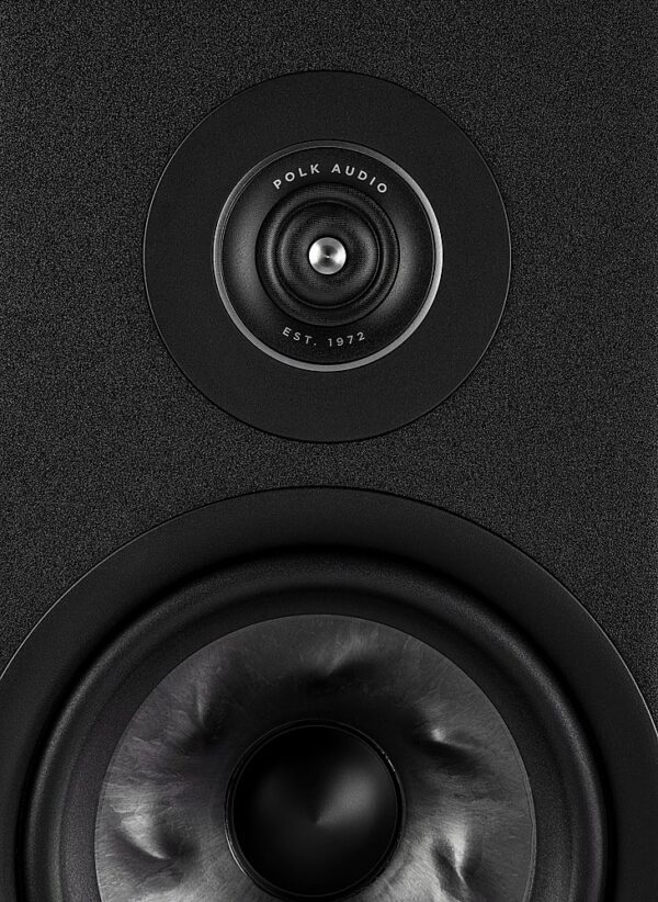 Polk Audio - Polk Reserve R100 Bookshelf Speaker, 1" Pinnacle Ring Tweeter & 5.25" Turbine Cone Woofer (Pair) - Black