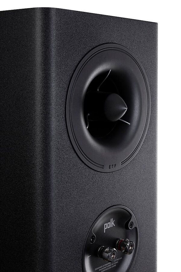 Polk Audio - Polk Reserve R100 Bookshelf Speaker, 1" Pinnacle Ring Tweeter & 5.25" Turbine Cone Woofer (Pair) - Black