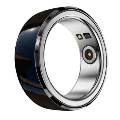 R8 Ceramic Smart Ring Health Tracker Black L