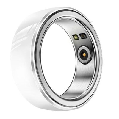 R8 Ceramic Smart Ring Health Tracker White L