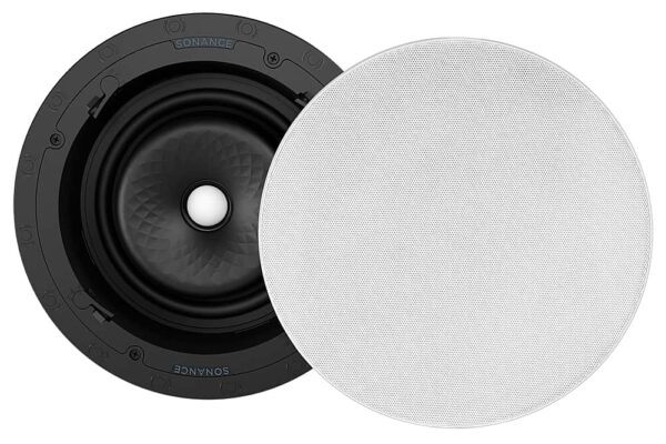 Sonance - VX86R SINGLE SPEAKER - Visual Experience Series 8" Large Round 2-Way Speaker (Each) - Paintable White