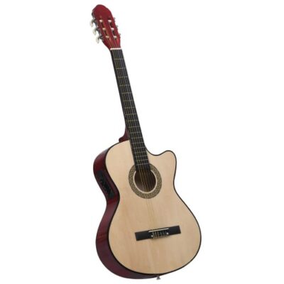 Western Acoustic Cutaway Guitar with Equalizer and 6 Strings