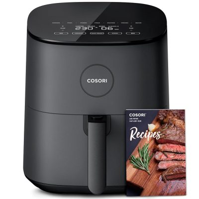 COSORI Air Fryer 4.7L, 9-in-1 Compact Air Fryers Oven, 130+ Recipes(Cookbook & Online), Max 230℃ Setting, Digital Tempered Glass Display, Quiet, 4 Portions, Non-Stick,...